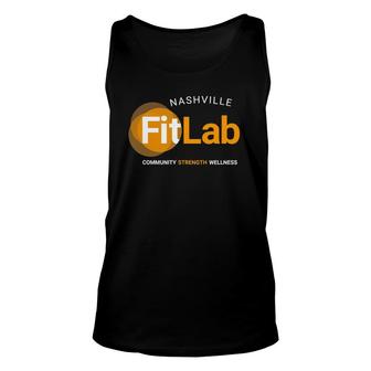 Fit Lab Nashville Community Strength Wellness Unisex Tank Top | Mazezy