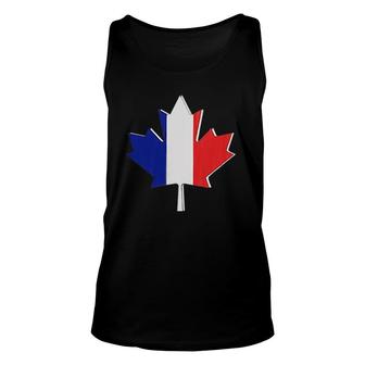 Flag Of Canada And France, Canadian French Unisex Tank Top | Mazezy