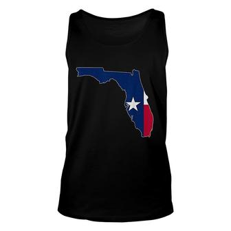 Florida State Map Texas Tx Flag Roots Unisex Tank Top | Mazezy