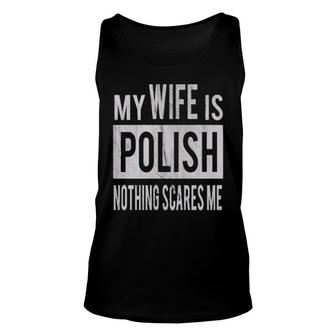For Best Husband From Polish Wife Unisex Tank Top | Mazezy