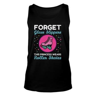 Forget Glass Slippers This Princess Wears Roller Skates Unisex Tank Top | Mazezy DE