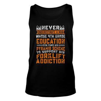 Forklift Driver Operator Costume Certified Accessories Unisex Tank Top | Mazezy