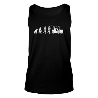Forklifts Motif Warehouse Worker Workwear Men Unisex Tank Top | Mazezy