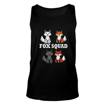 Fox Squad Nature Forest Animal V2 Unisex Tank Top - Thegiftio UK