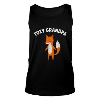 Foxy Grandpa Lovely Fox Unisex Tank Top | Mazezy
