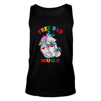 Free Dad Hugs Lgbt Gay Pride Unisex Tank Top | Mazezy