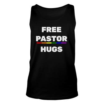 Free Pastor Hugs Gay Pride Pastor Lgbt Proud Ally Unisex Tank Top | Mazezy