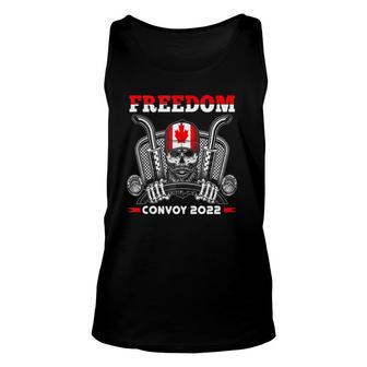 Freedom Convoy 2022 Truck Driver Canada Support Trucker Unisex Tank Top | Mazezy