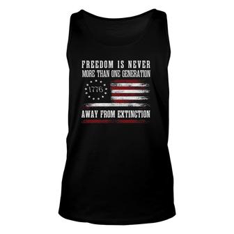 Freedom Is Never More Than One Generation Away From Extinction Tank Top | Mazezy