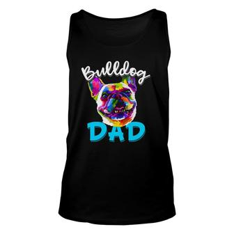 Mens French Bulldog Dad Bulldog Owner Father's Day Tank Top | Mazezy