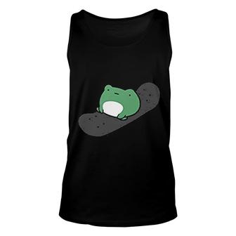 Frog On Skateboard Unisex Tank Top | Mazezy