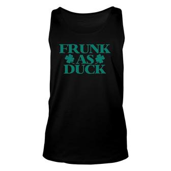 Frunk As Duck Funny St Patty's Day Drinking Unisex Tank Top | Mazezy
