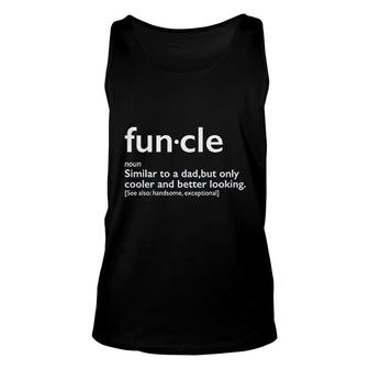 Funcle Gift For Uncle Graphic Unisex Tank Top | Mazezy