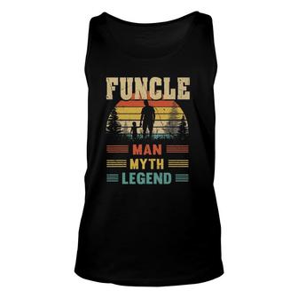 Funcle The Man The Myth The Legend Uncle Gift Unisex Tank Top | Mazezy