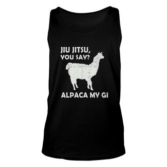 Funny Alpaca Jiujitsu Gift Martial Arts Brazilian Jiu Jitsu Unisex Tank Top - Thegiftio UK