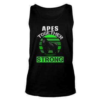 Funny Apes Together Strong Meme Stock Gamestonk Unisex Tank Top | Mazezy