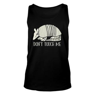 Funny Armadillo Don't Touch Me Graphic Pullover Unisex Tank Top | Mazezy AU