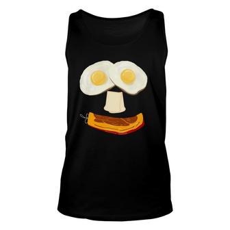 Funny Bacon And Eggs Breakfast Smiles For Low Carb Diet Unisex Tank Top | Mazezy