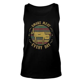 Funny Bbq Pit Accessory Gift Idea For Dad Meat Smoking Unisex Tank Top | Mazezy AU
