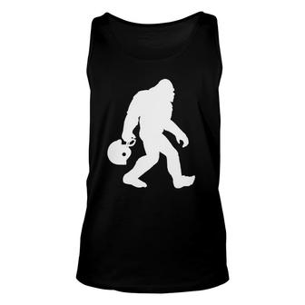 Funny Bigfoot Football Fan Gift For Sunday Football Lovers Unisex Tank Top | Mazezy