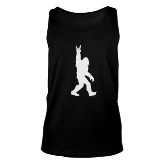 Funny Bigfoot Rock And Roll For Sasquatch Believers Unisex Tank Top | Mazezy