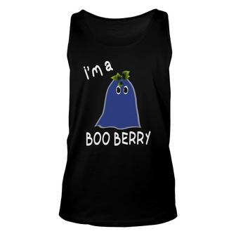 Funny Blueberry Festival I'm A Booberry Ghost Unisex Tank Top | Mazezy