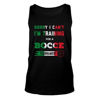 Funny Bocce Ball Lawn Bowling Tournament Unisex Tank Top | Mazezy