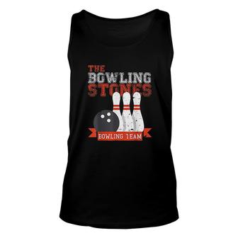 Funny Bowling Stones Team Gift Unisex Tank Top | Mazezy