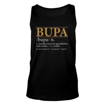 Funny Bupa Definition Fathers Day Gift Grandpa Gift Unisex Tank Top | Mazezy