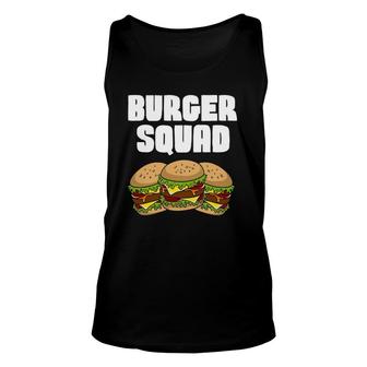 Funny Burger Art For Men Women Hamburger Cheeseburger Lover Unisex Tank Top | Mazezy