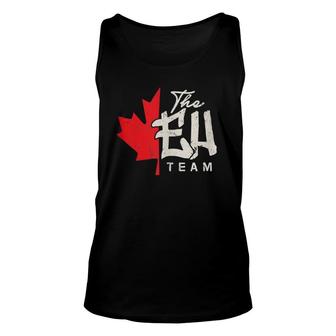 Funny Canadian Canada Gif The Eh Team Unisex Tank Top | Mazezy