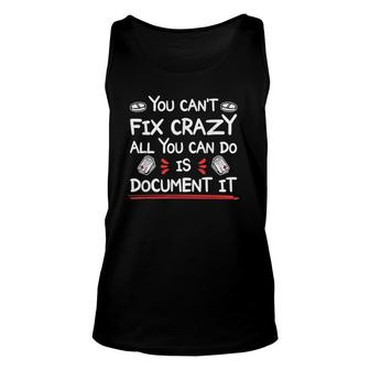 Funny Caregiver Nurse Female Doctor Sayings Unisex Tank Top | Mazezy