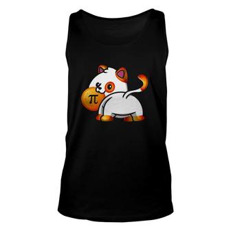 Funny Cat Lovers Pi Day Mathematician Pie Unisex Tank Top | Mazezy
