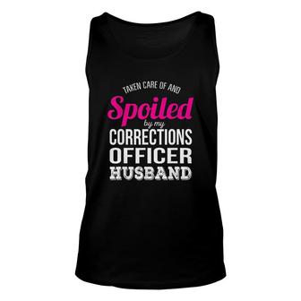 Funny Corrections Officer Wife Anniversary Gift Unisex Tank Top - Thegiftio