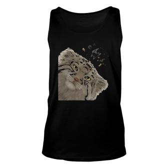 Funny Curious Manul Cat Cat Lover Unisex Tank Top | Mazezy