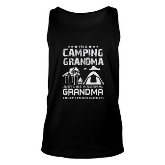 Funny Cute Camping Grandma Cool Vintage Camp Lovers Unisex Tank Top - Thegiftio UK