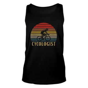 Funny Cycologist Bicycle Bike Rider Cool Gift Vintage Unisex Tank Top | Mazezy