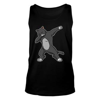 Funny Dabbing Panther Dab Dance Cool Black Cat Lover Gift Unisex Tank Top | Mazezy