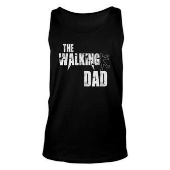 Funny Dad Walking Father Zombie Gifts Unisex Tank Top | Mazezy