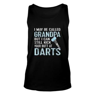 Funny Dart Grandpa Dart Team League Darts Unisex Tank Top - Thegiftio UK