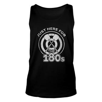 Funny Darts 180 Just Here For The 180s Unisex Tank Top | Mazezy