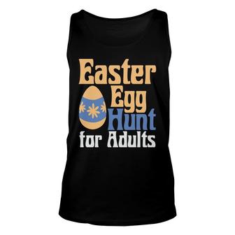 Funny Easter Day Egg Hunt For Yellow And Blue Unisex Tank Top - Thegiftio UK
