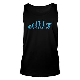 Funny Evolution Of Bowling Favorite Game Bowling Unisex Tank Top | Mazezy