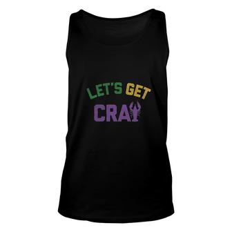 Funny Guys Mardi Gras Lets Get Crawfish Unisex Tank Top | Mazezy