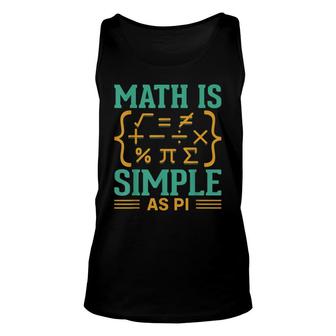 Funny Happy Pi Day 314 Symbol Fun Best Math Teacher Science Unisex Tank Top - Seseable