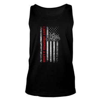 Funny I Just Dropped A Load Patriotic American Flag Unisex Tank Top | Mazezy