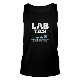 Funny Lab Tech Laboratory Technician Unisex Tank Top | Mazezy