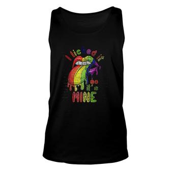 Funny Lesbian Gay Pride Month I Licked It So Its Mine Lgbt Unisex Tank Top - Thegiftio