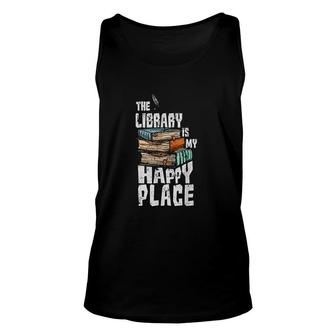 Funny Library Reading Book Lover Gift Unisex Tank Top - Thegiftio UK