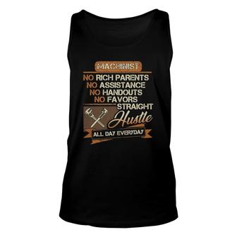 Funny Machinist For Men Dad Brother Uncle Papa Unisex Tank Top | Mazezy